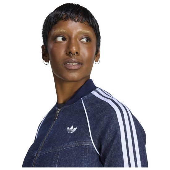 Adidas Γυναικεία ζακέτα Superstar Denim Corset Track Top